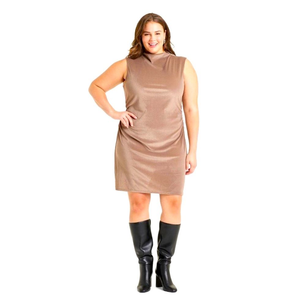 Elegant Velvet Ruched Dress
